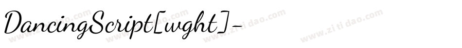 DancingScript[wght]字体转换